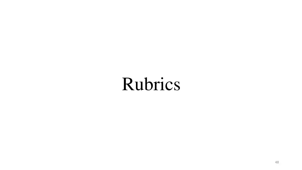 rubrics