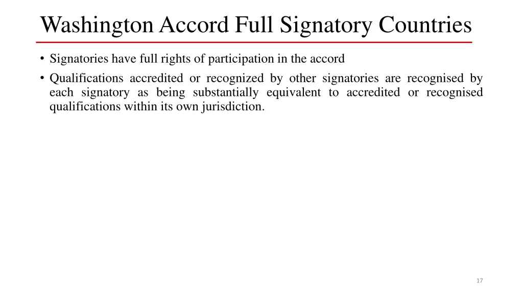 washington accord full signatory countries