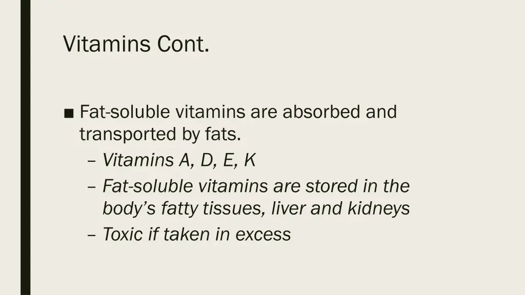 vitamins cont