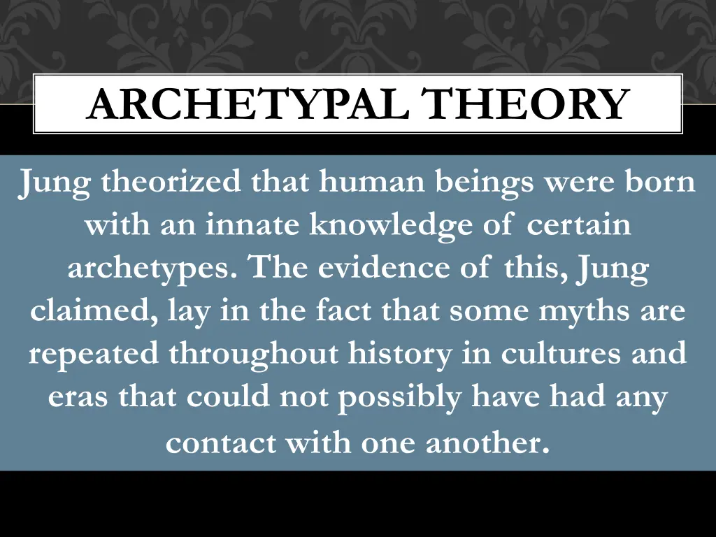 archetypal theory 3