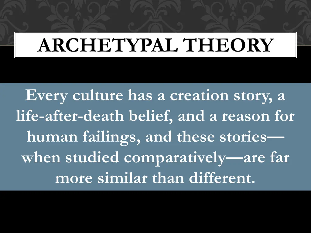 archetypal theory 4