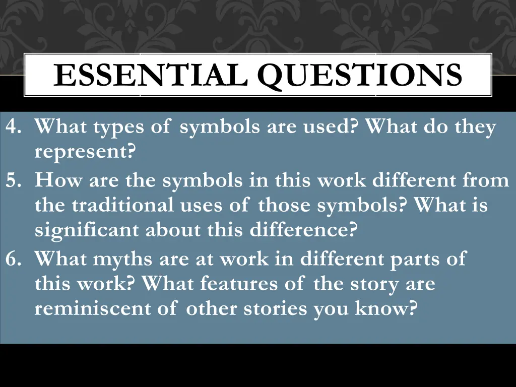 essential questions 1