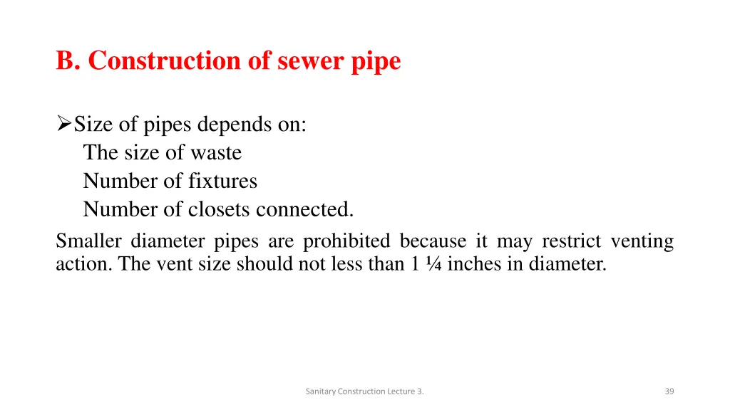 b construction of sewer pipe 2