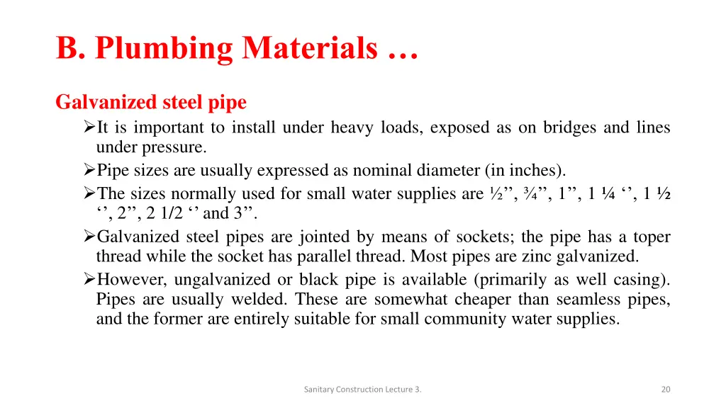 b plumbing materials 6