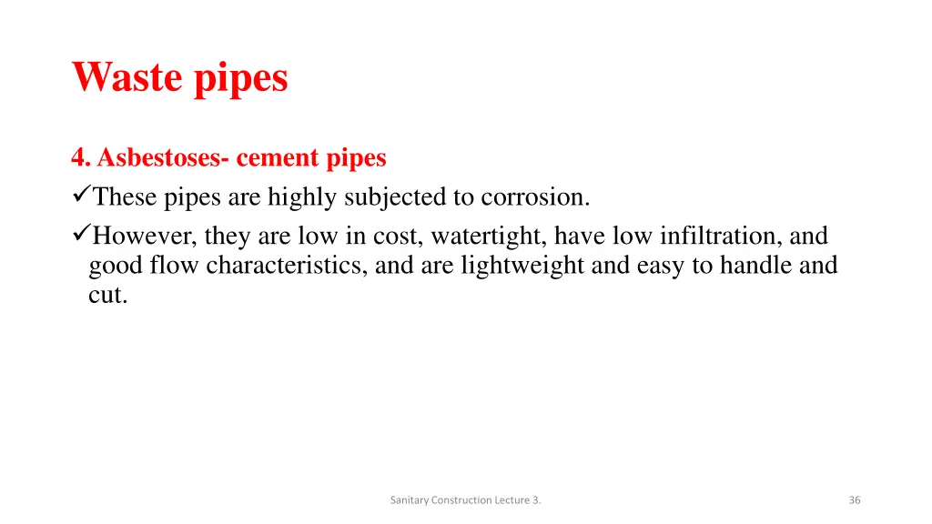 waste pipes 3