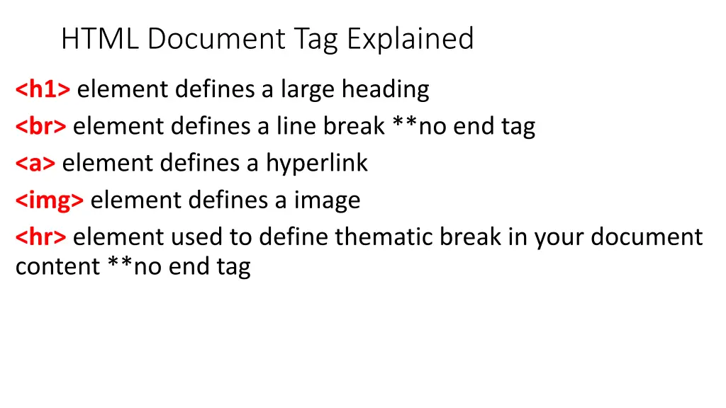 html document tag explained 1