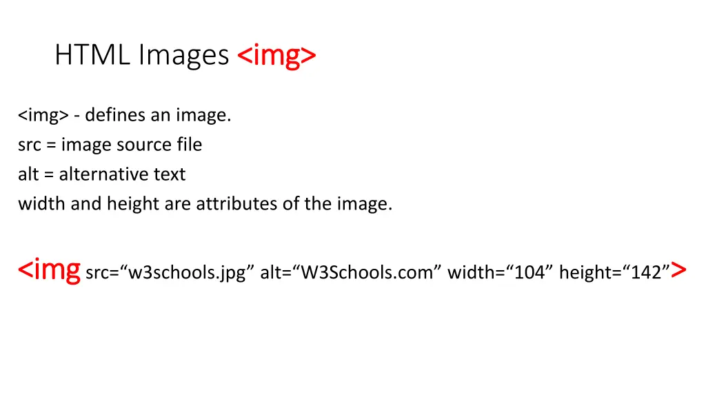 html images img