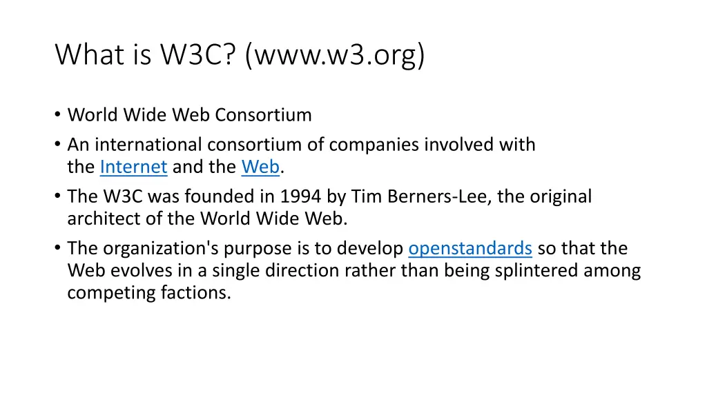 what is w3c www w3 org