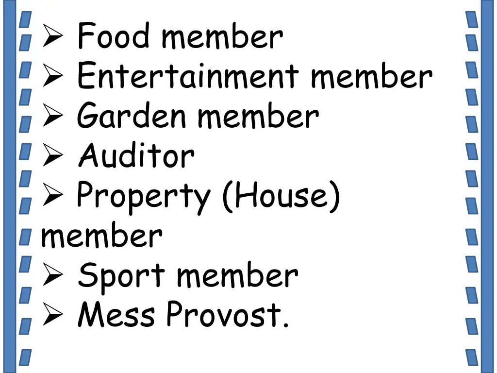 food member entertainment member garden member