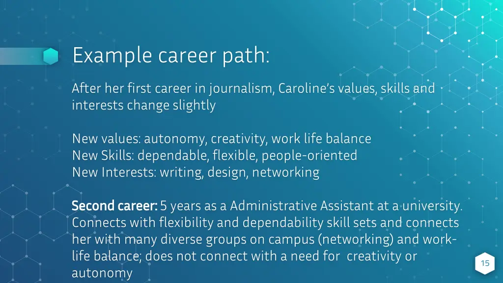 example career path 2