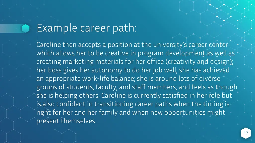 example career path 4