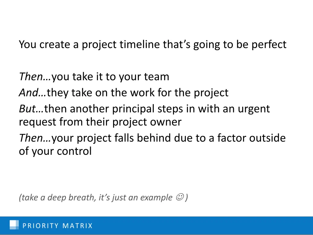 you create a project timeline that s going