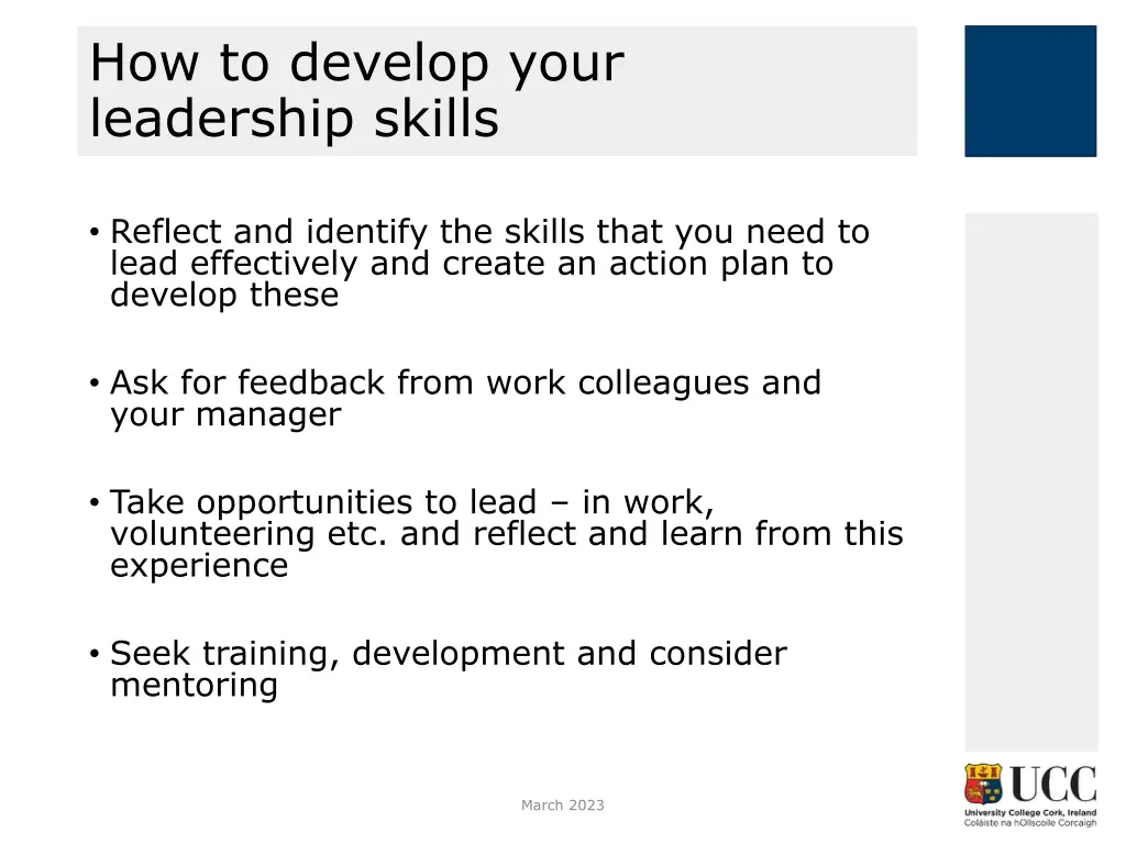 how to develop your leadership skills