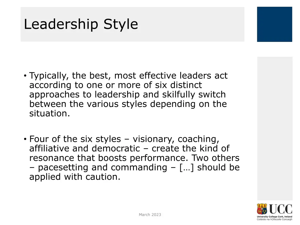 leadership style