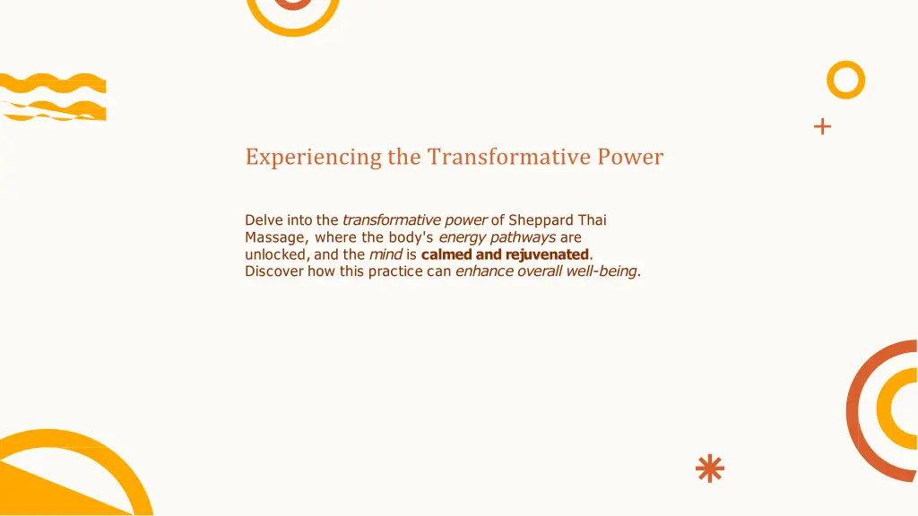 experiencing the transformative power