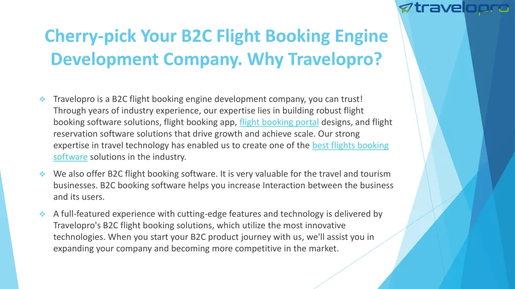 cherry pick your b2c flight booking engine