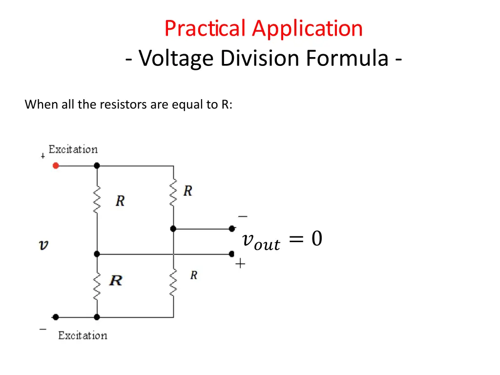 practical application voltage division formula 2