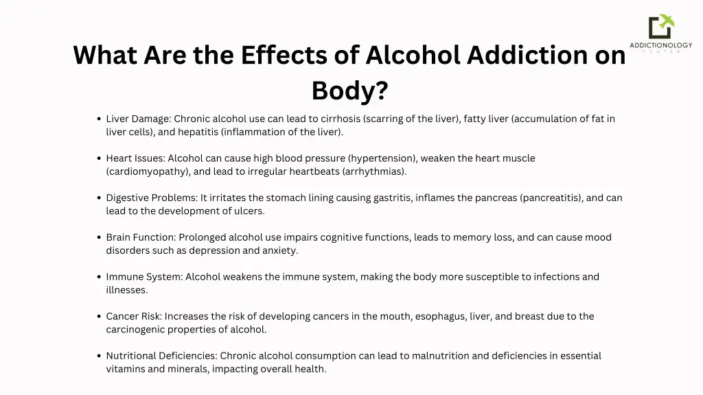 what are the effects of alcohol addiction on body 2