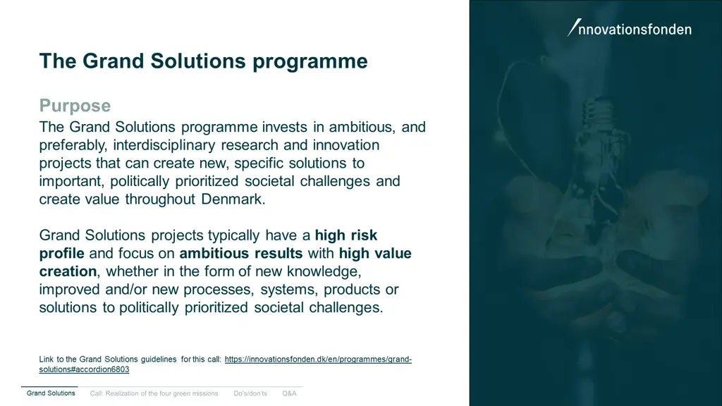 the grand solutions programme