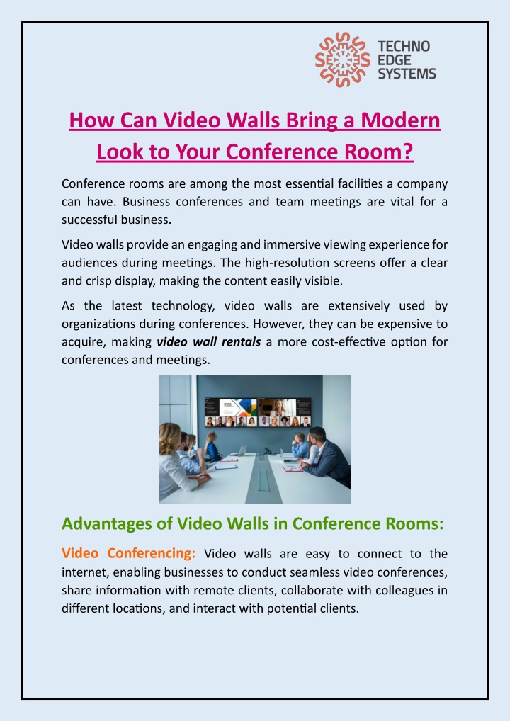 how can video walls bring a modern look to your