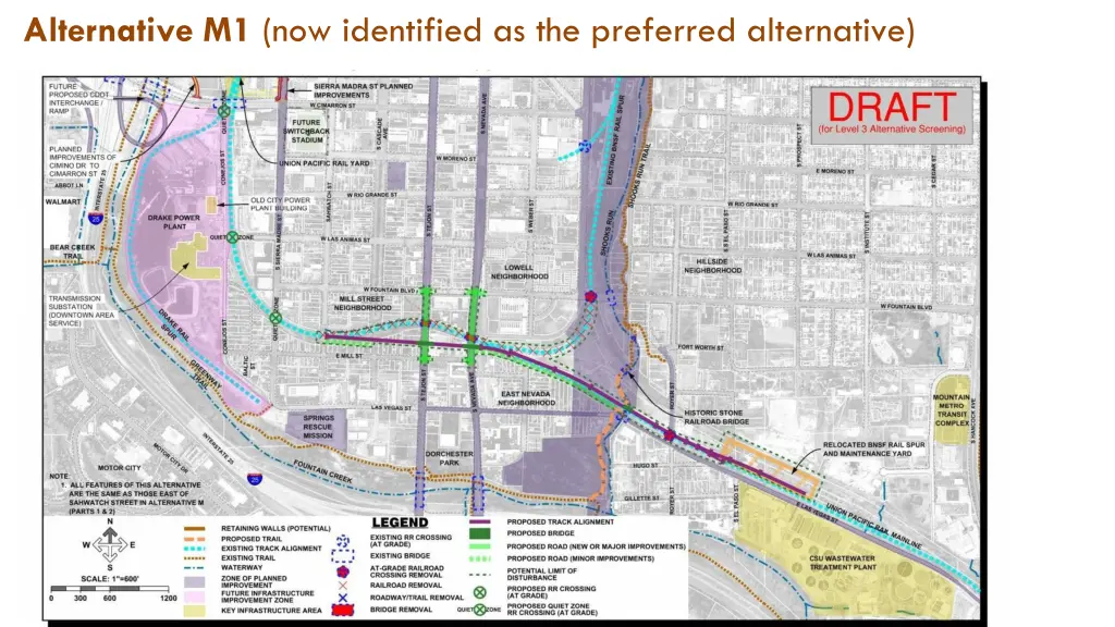 alternative m1 now identified as the preferred