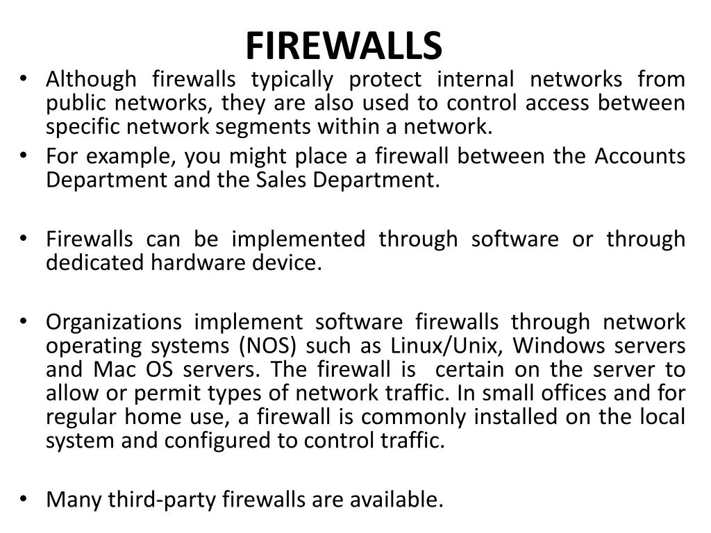 firewalls 1