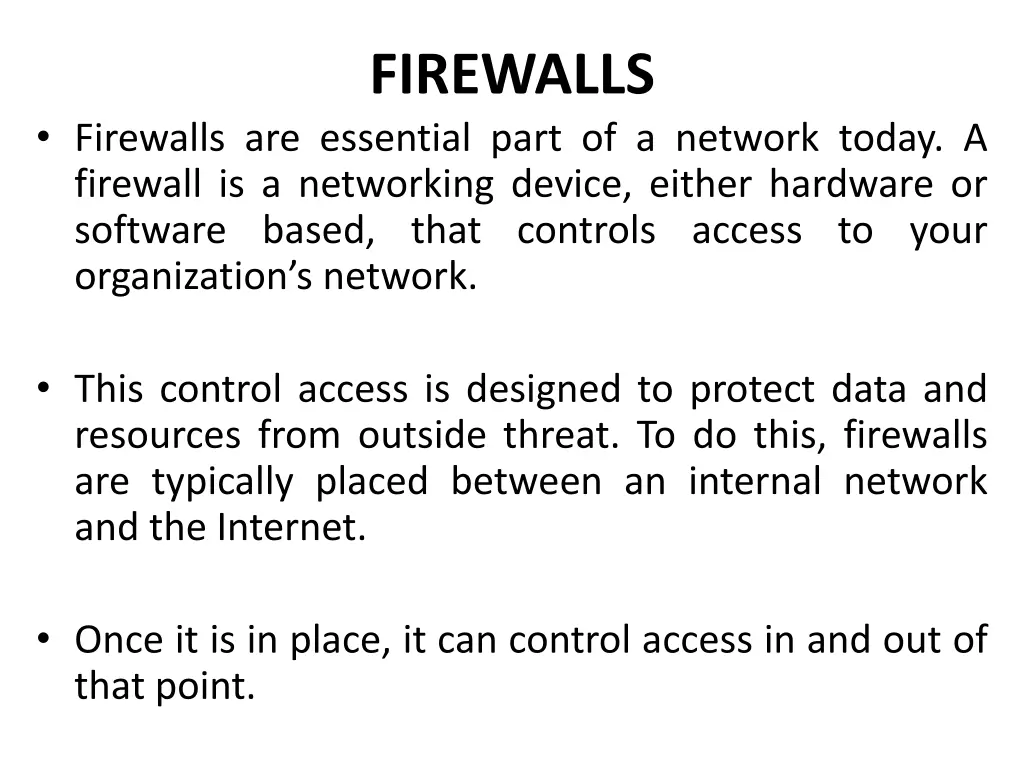 firewalls