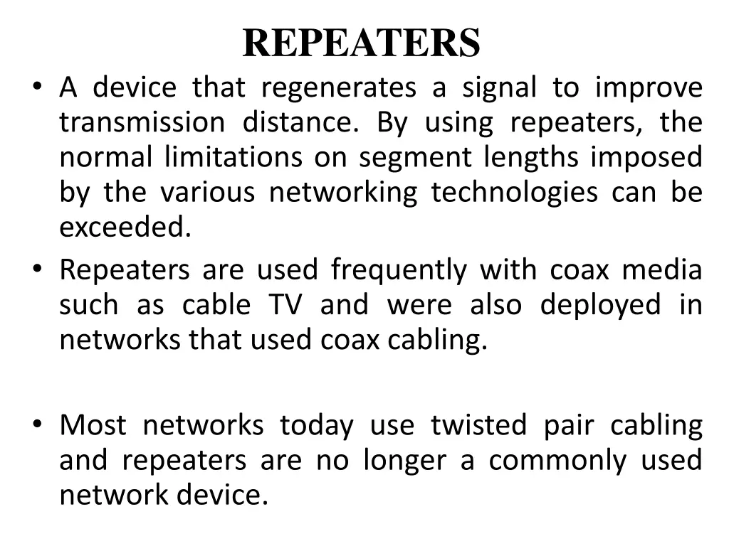 repeaters