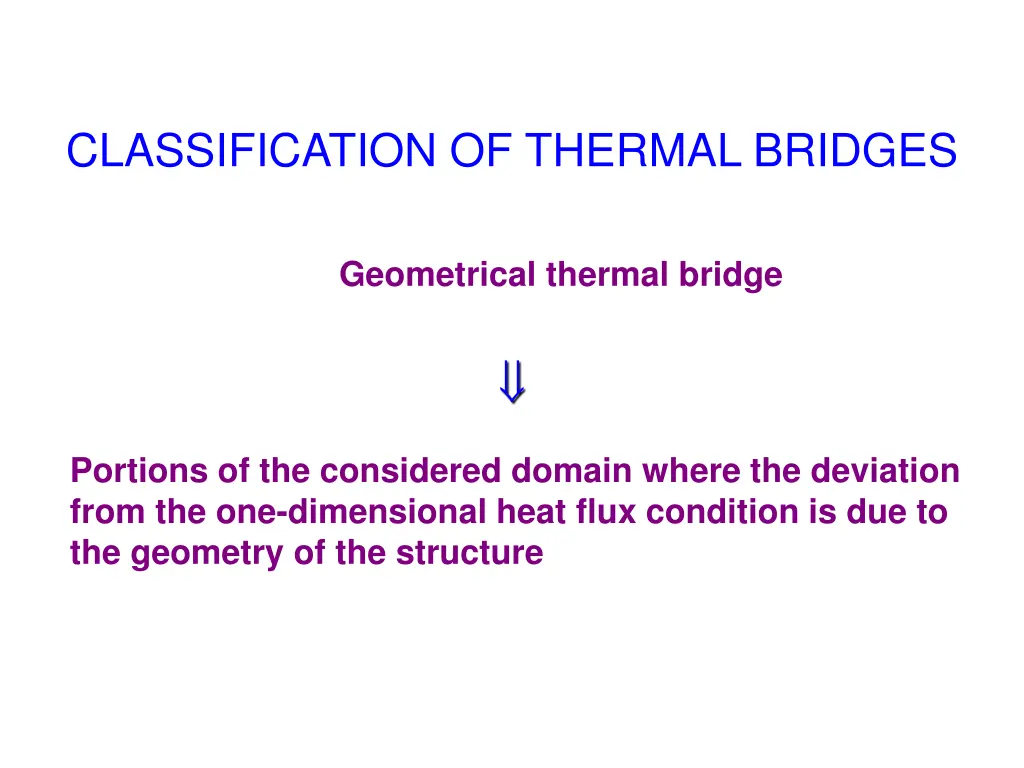 classification of thermal bridges 1