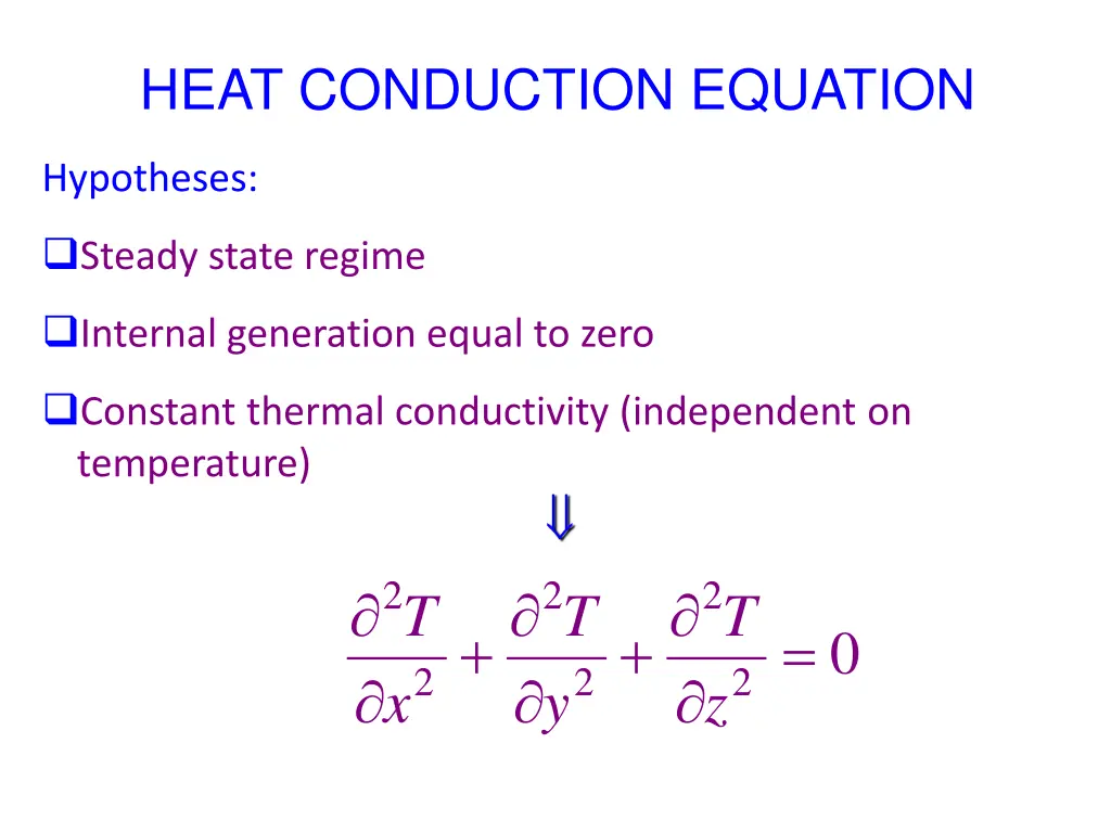 heat conduction equation