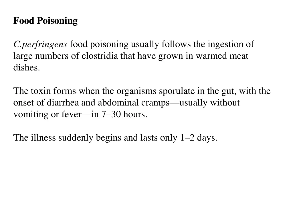 food poisoning