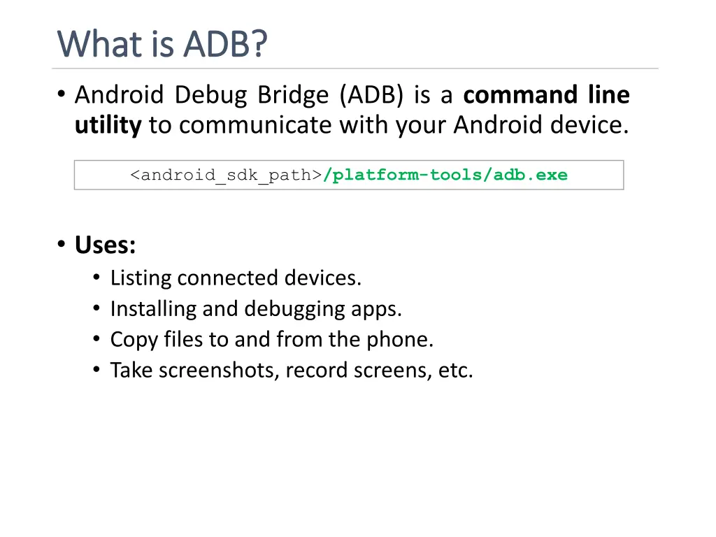 what is adb what is adb android debug bridge