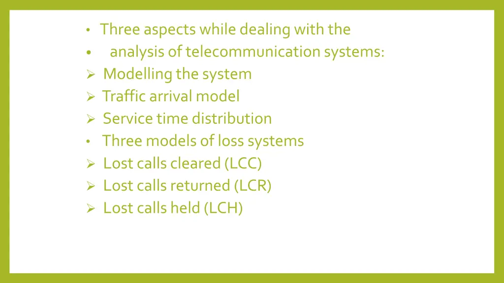 three aspects while dealing with the analysis