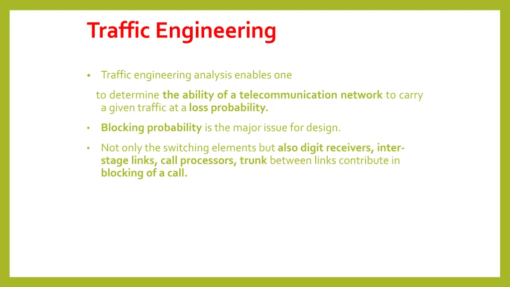 traffic engineering 1