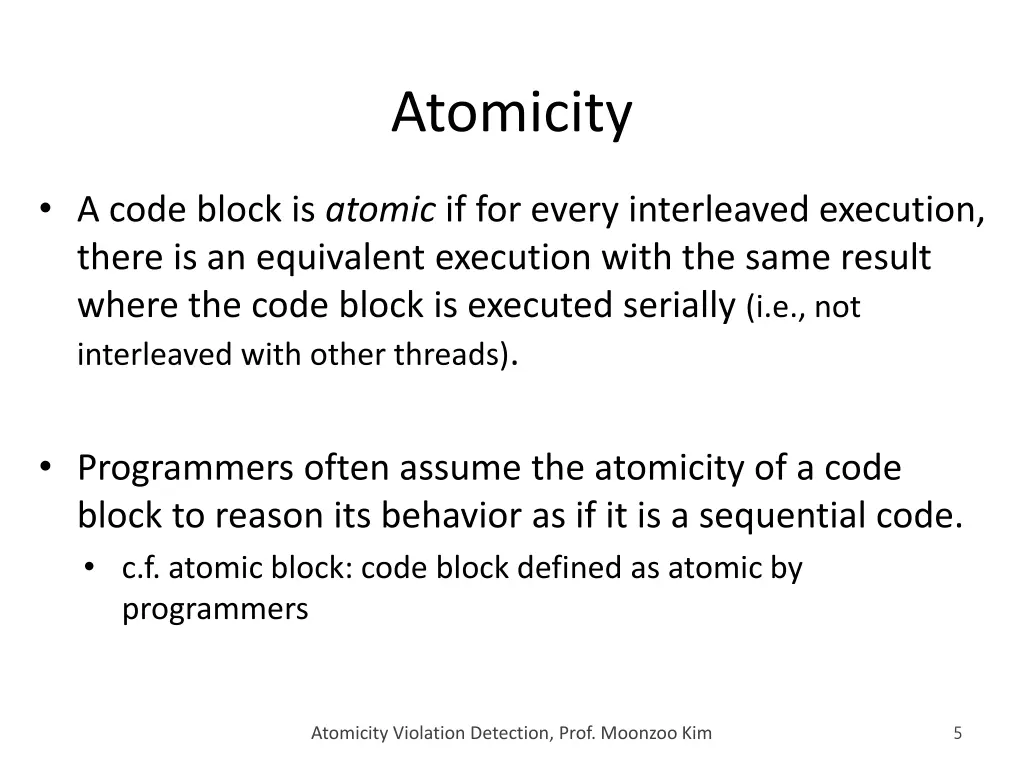 atomicity