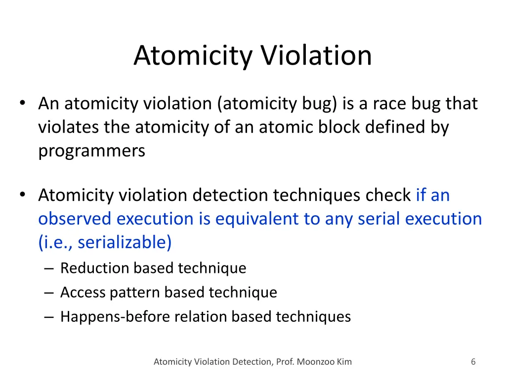 atomicity violation