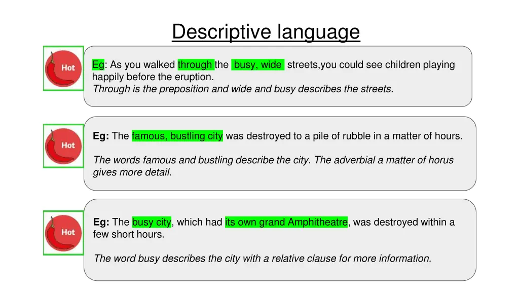 descriptive language