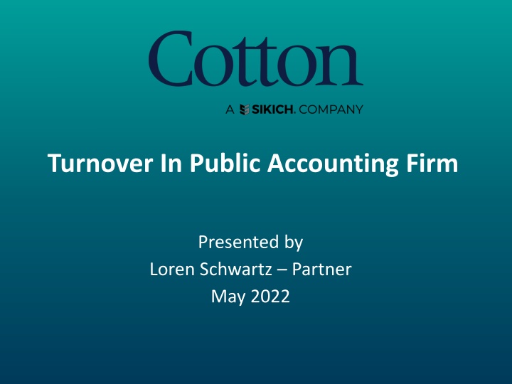 turnover in public accounting firm