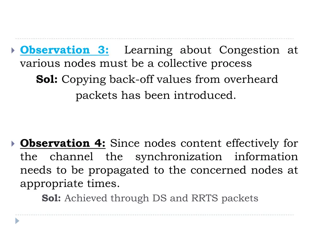 observation 3 learning about congestion