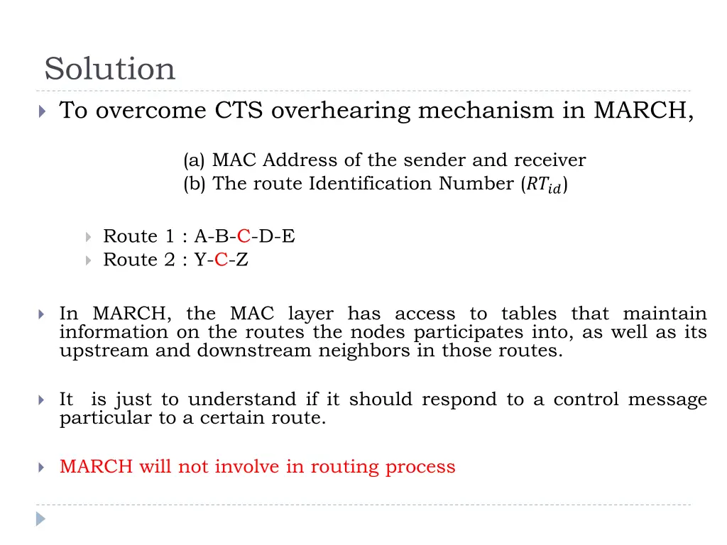 solution to overcome cts overhearing mechanism