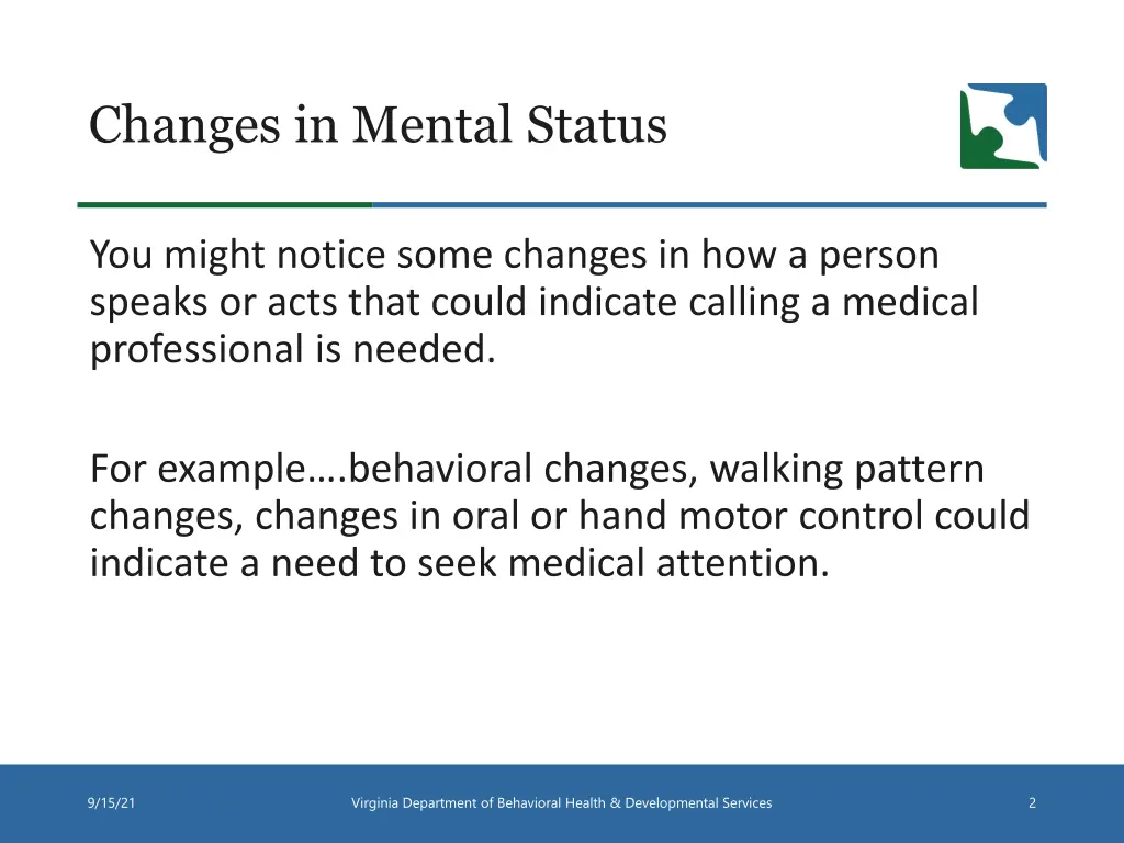 changes in mental status 3