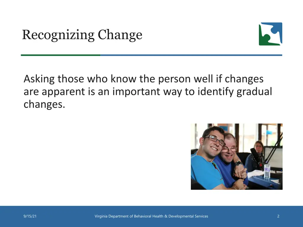 recognizing change 2