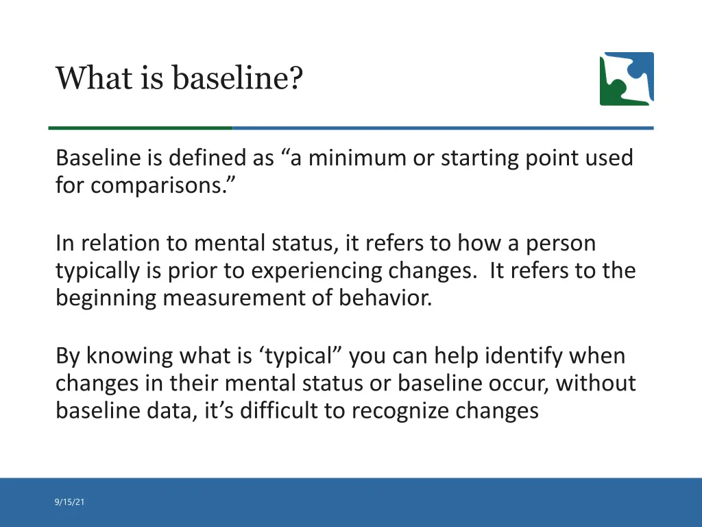 what is baseline