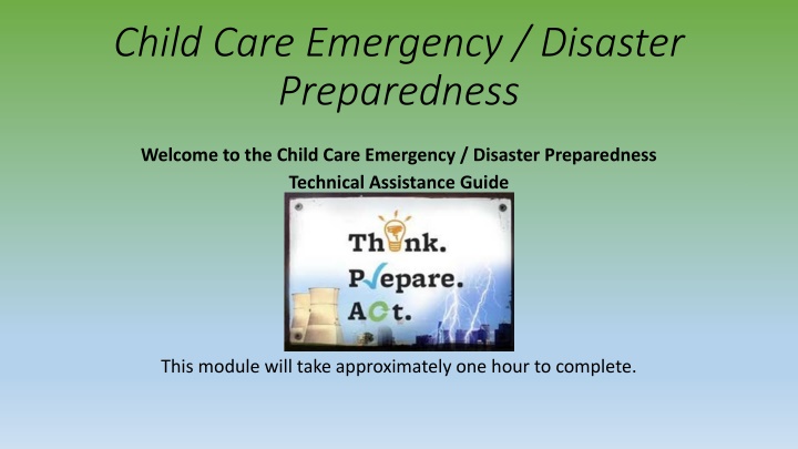 child care emergency disaster preparedness