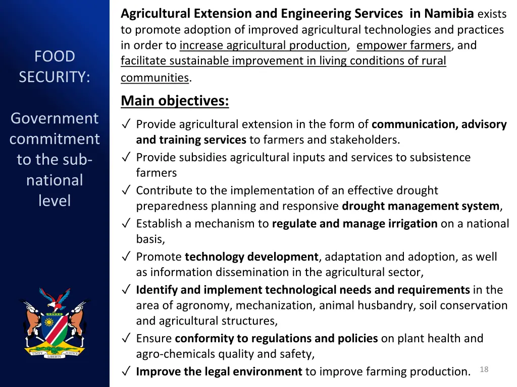 agricultural extension and engineering services