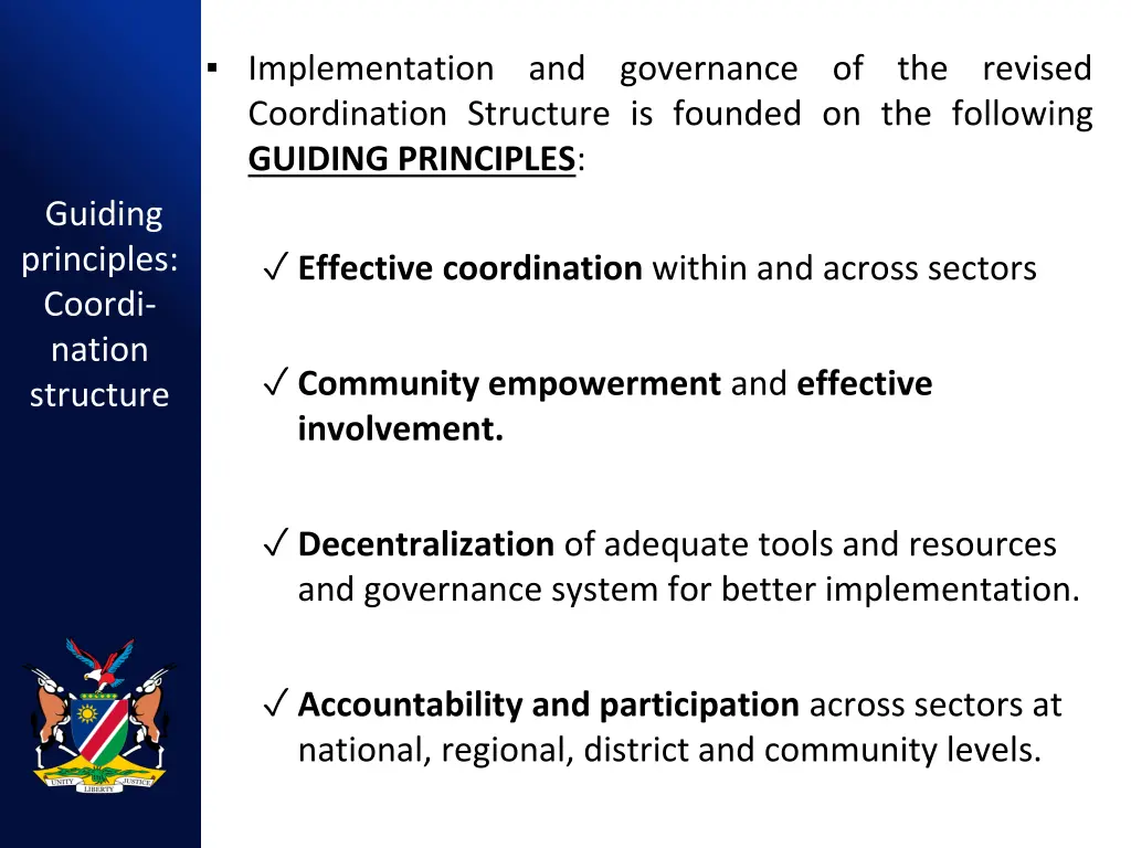 implementation and governance of the revised