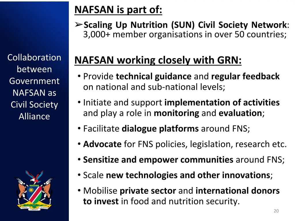 nafsan is part of scaling up nutrition sun civil