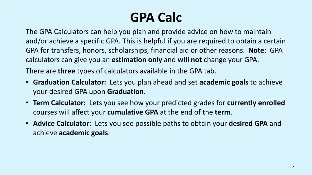 gpa calc