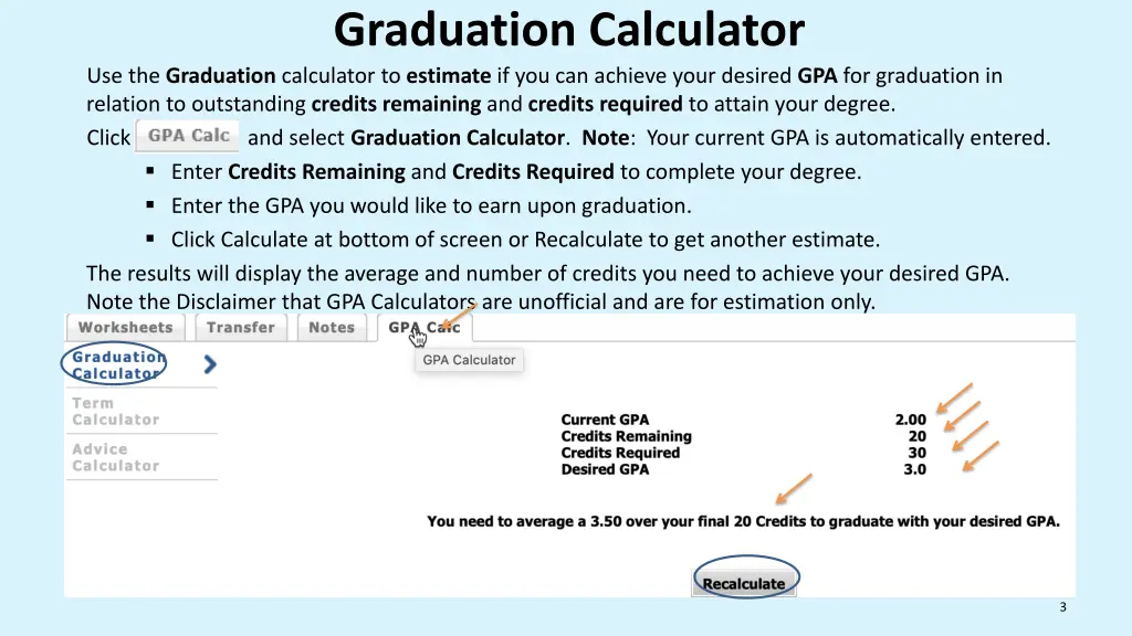 graduation calculator