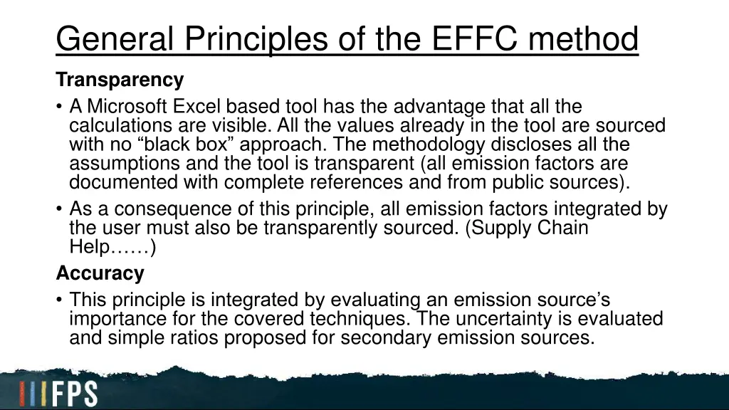 general principles of the effc method